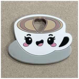 Coffee cappuccino silicone baby teether toy